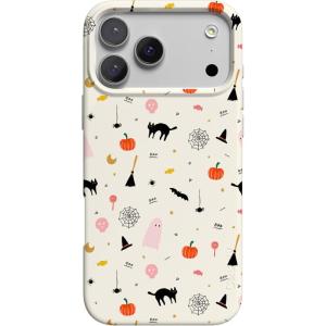 Casely iPhone 17 Pro Case | Chelsea Checker | Starlight Tiles | Compatible with MagSafe | Classic Ultra Slim Design(Witching Hour | Cute Halloween)