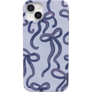 Casely iPhone 17 Pro Case | Heart Noir | Tiny Hearts | Compatible with MagSafe | Classic Ultra Slim Design(Love Me Knot | Blue Bow)