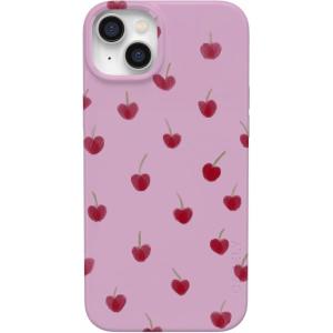 Casely iPhone 17 Pro Case | Heart Noir | Tiny Hearts | Compatible with MagSafe | Classic Ultra Slim Design(Very Cherry | Painted Cherries)