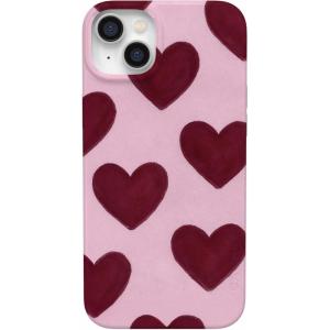 Casely iPhone 17 Pro Case | Heart Noir | Tiny Hearts | Compatible with MagSafe | Classic Ultra Slim Design(Whole Lotta Love | Plum Hearts)