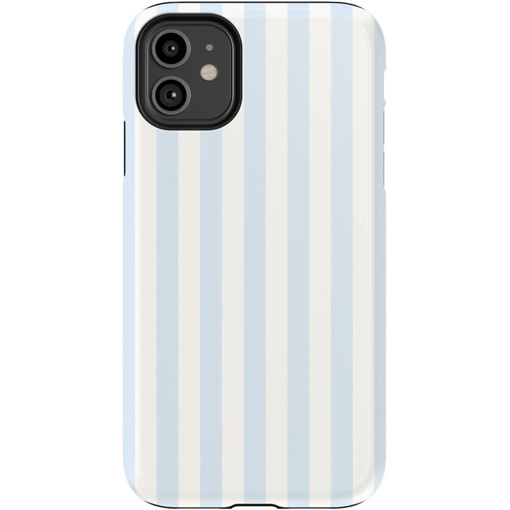 imageCasely iPhone 11 Case  Cowgirl Canyon  FashionPass x Casely  Essential Slim DualLayer Protective DesignBlue Stripes  Sunday Best
