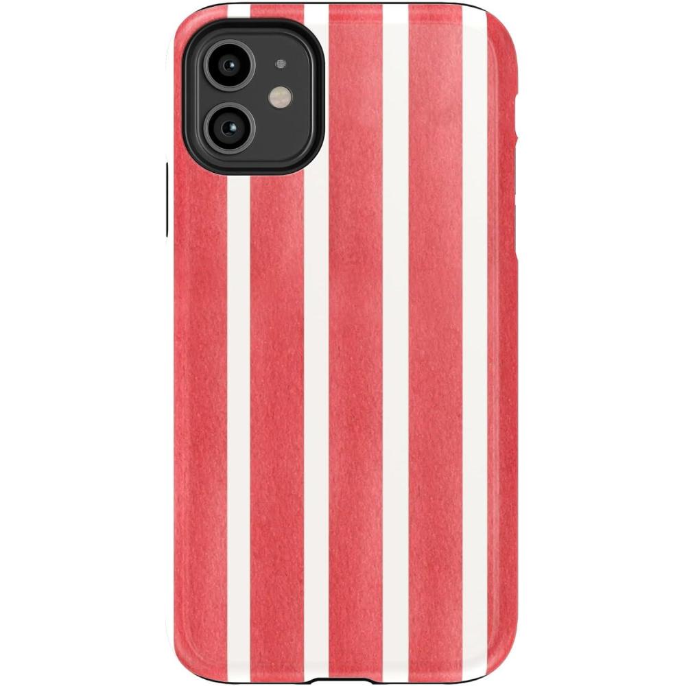 imageCasely iPhone 11 Case  Cowgirl Canyon  FashionPass x Casely  Essential Slim DualLayer Protective DesignEast Coast Summer  Red Stripes