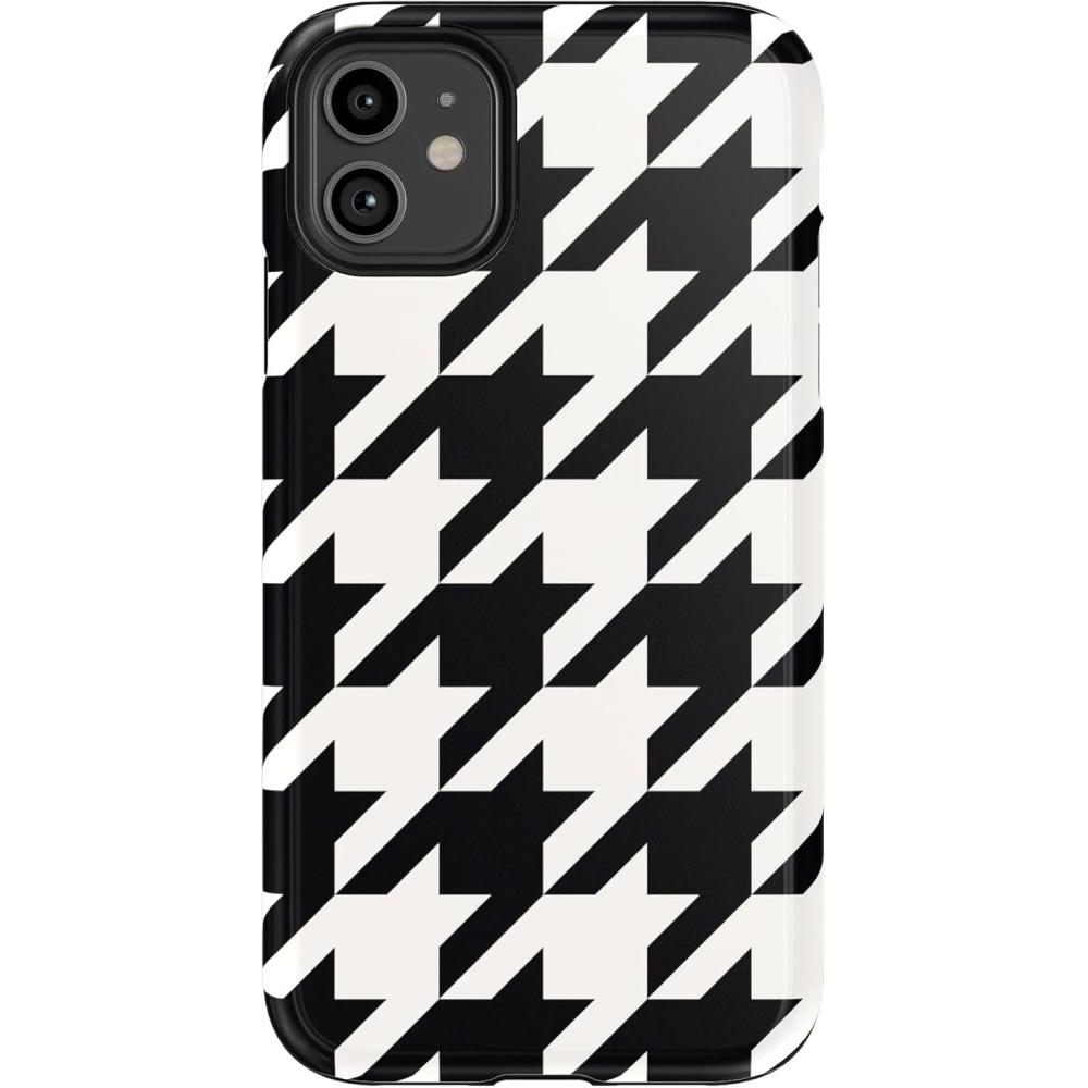 imageCasely iPhone 11 Case  Cowgirl Canyon  FashionPass x Casely  Essential Slim DualLayer Protective DesignHoundstooth  High Contrast Design