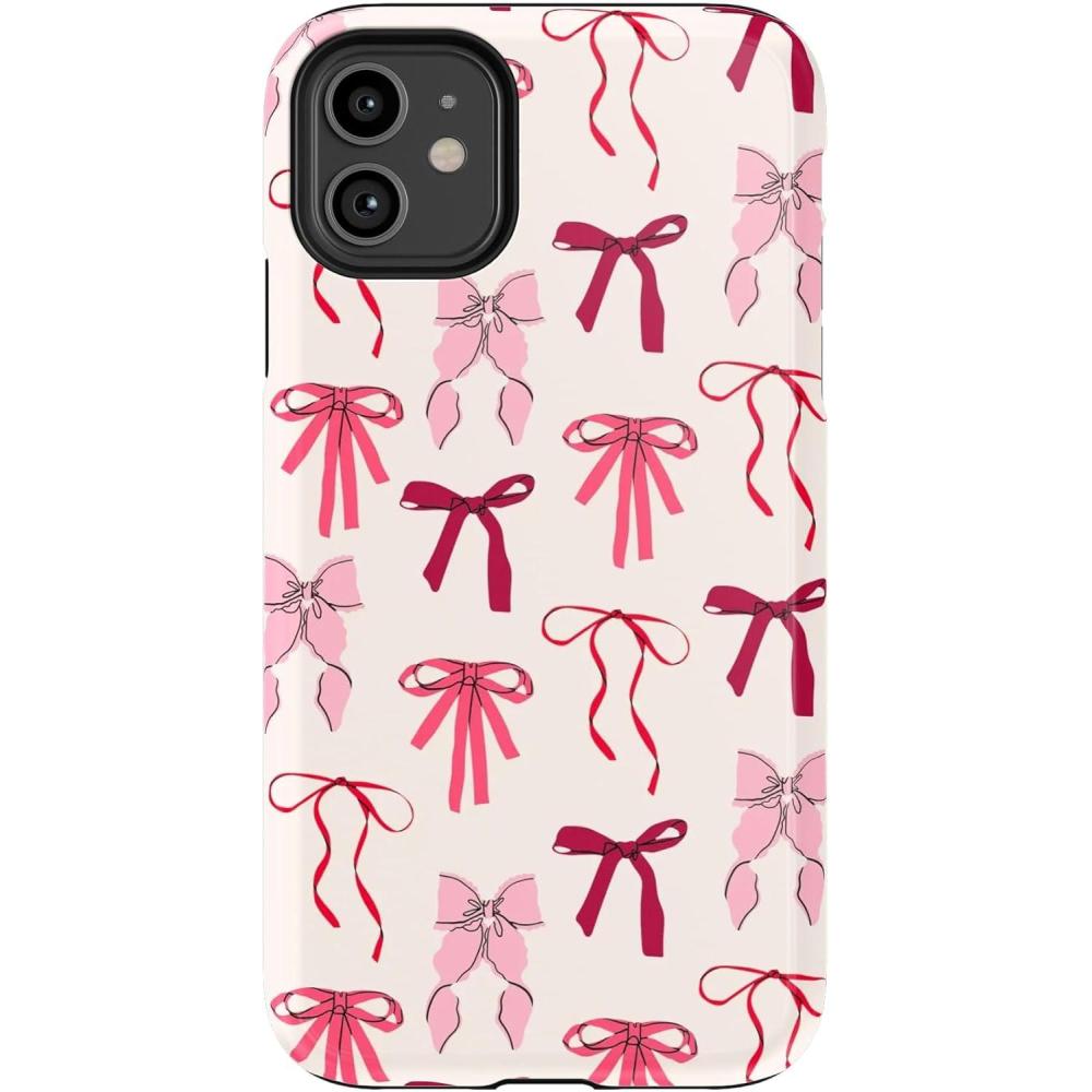 imageCasely iPhone 11 Case  Cowgirl Canyon  FashionPass x Casely  Essential Slim DualLayer Protective DesignLover Girlie  Pink Bows