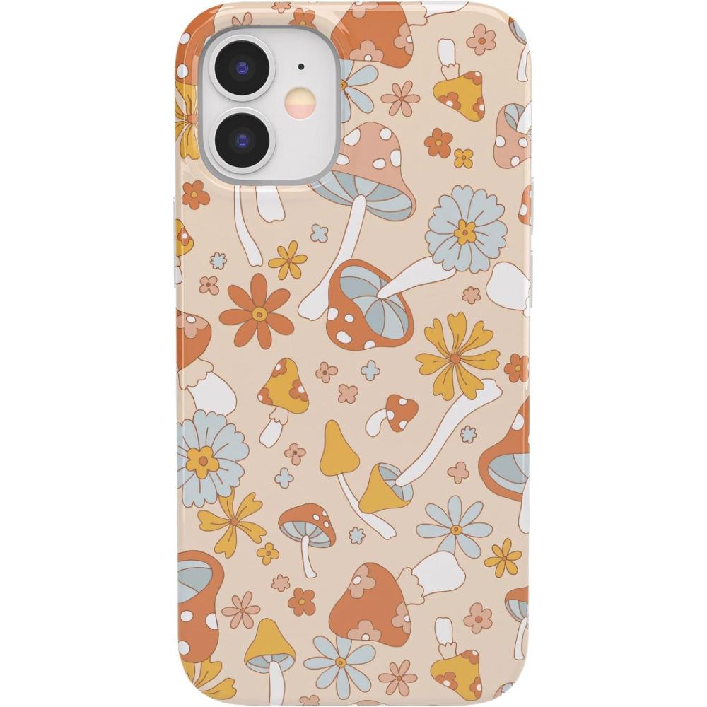 imageCasely iPhone 11 Case  Into The Wild  Black Leopard  Classic Ultra Slim DesignMushroom Magic  Retro Floral