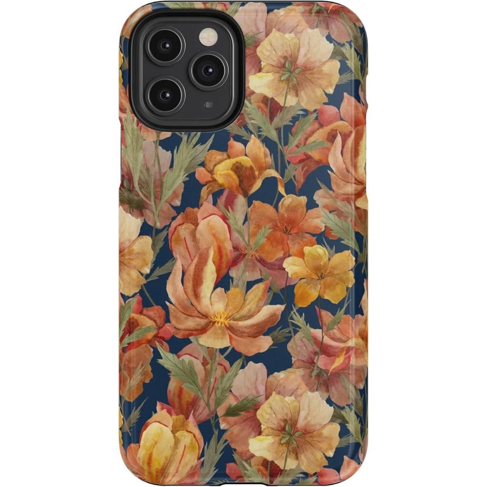 imageCasely iPhone 11 Pro Case Fallen Gold Antique Floral Essential Slim DualLayer Protective Design
