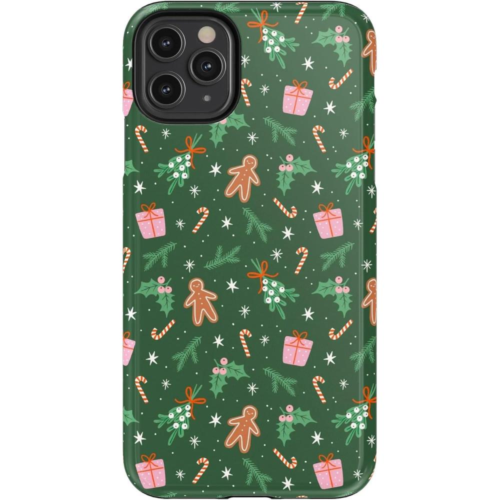 imageCasely iPhone 11 Pro Max Case  Dark Fantasy  Contrast Floral  Essential Slim DualLayer Protective DesignEverything Nice  Gingerbread