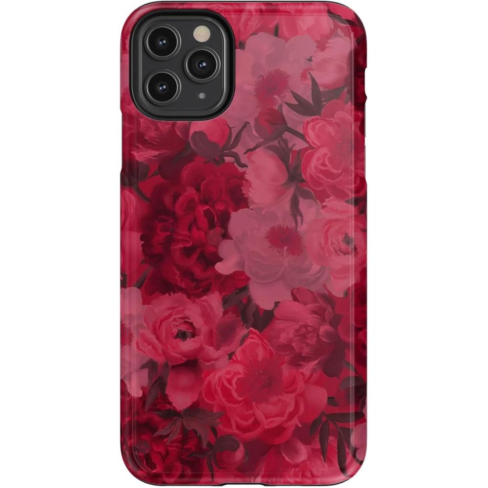 imageCasely iPhone 11 Pro Max Case  Dark Fantasy  Contrast Floral  Essential Slim DualLayer Protective DesignRomance Novel  Moody Floral