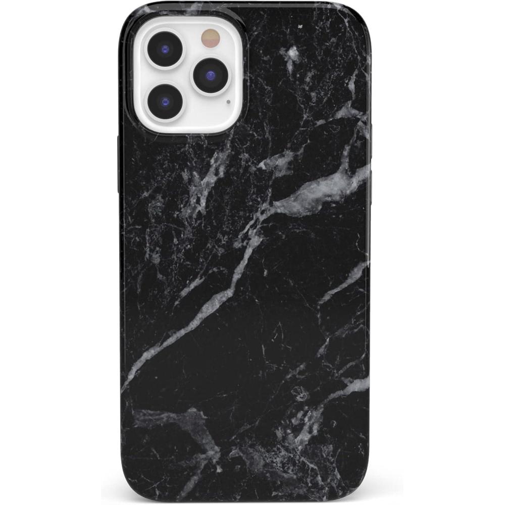 imageCasely iPhone 11 Pro Max Case  Here Comes The Sun  Colorblock Sunset  Classic Ultra Slim DesignBlack Marble