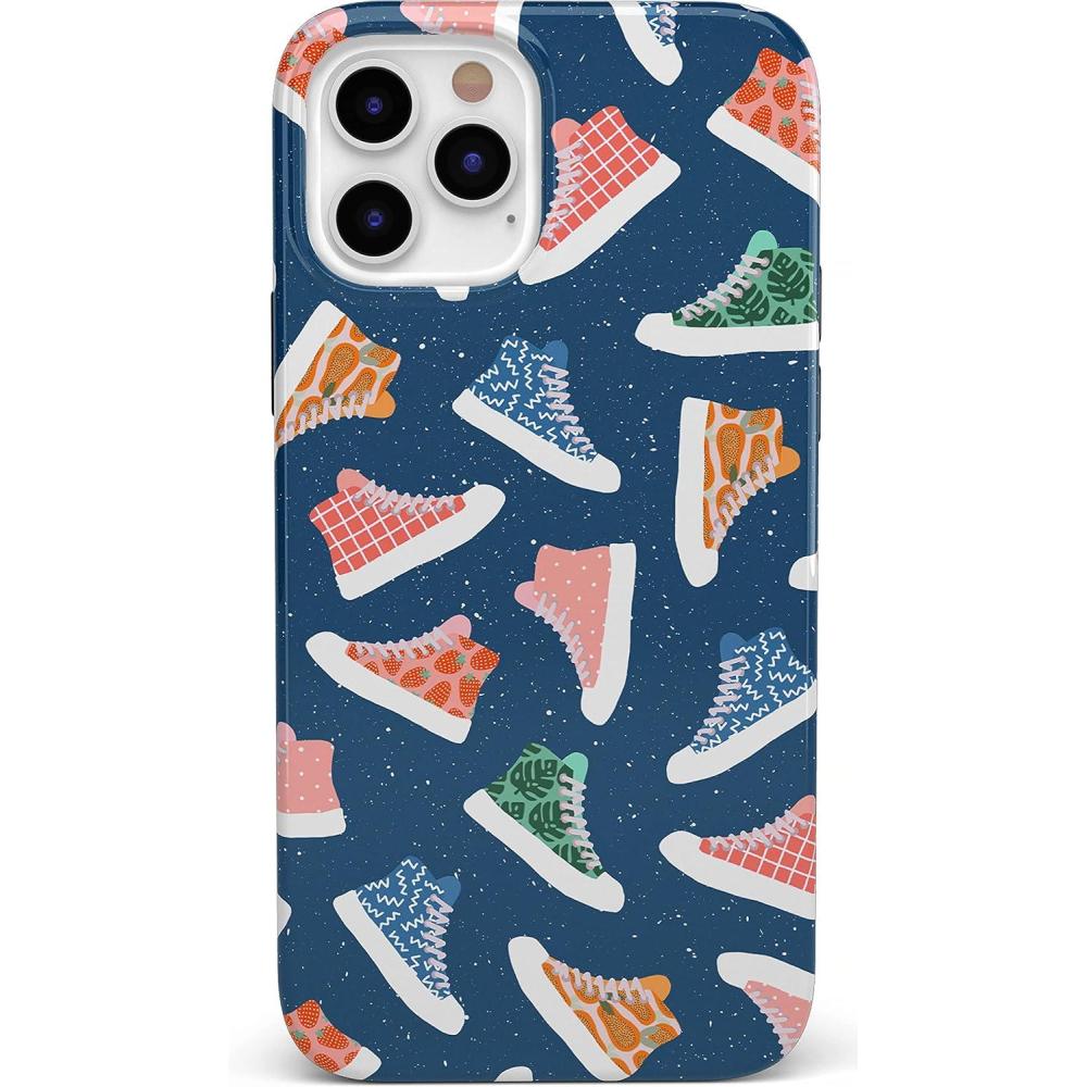 imageCasely iPhone 11 Pro Max Case  Here Comes The Sun  Colorblock Sunset  Classic Ultra Slim DesignIf The Shoe Fits  High Top Sneaker