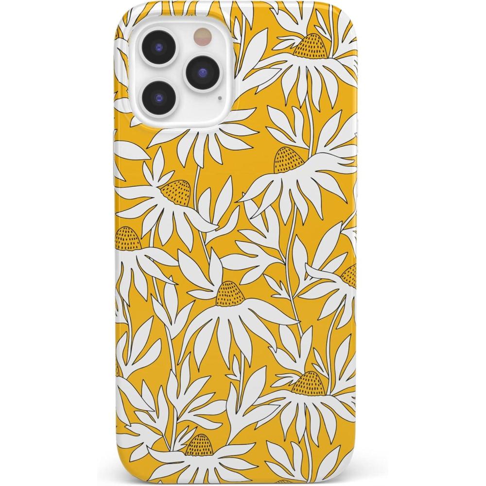 imageCasely iPhone 11 Pro Max Case  Here Comes The Sun  Colorblock Sunset  Classic Ultra Slim DesignWild About You  Yellow Floral