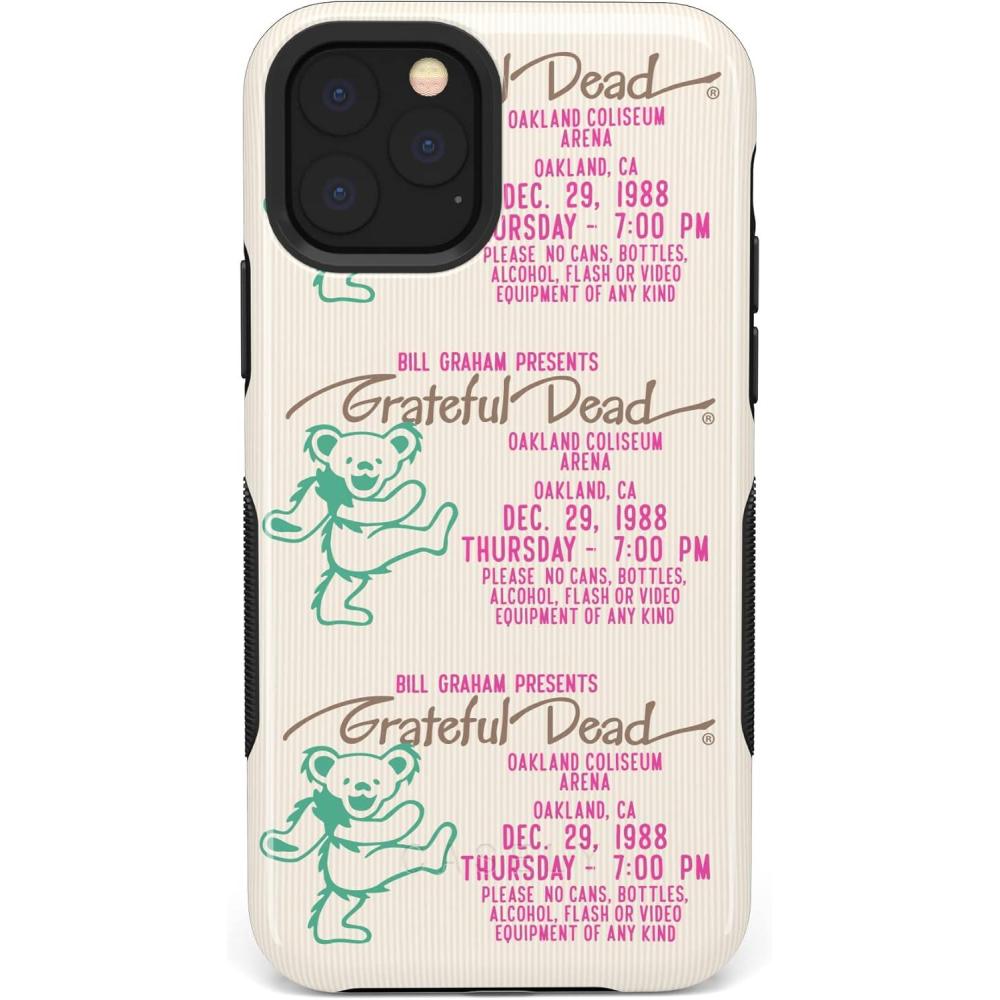 imageCasely iPhone 11 Pro Max Case  Totally Rad  Daisy Print Floral  Bold Protective DesignGrateful Dead  Miracle Ticket  Vintage