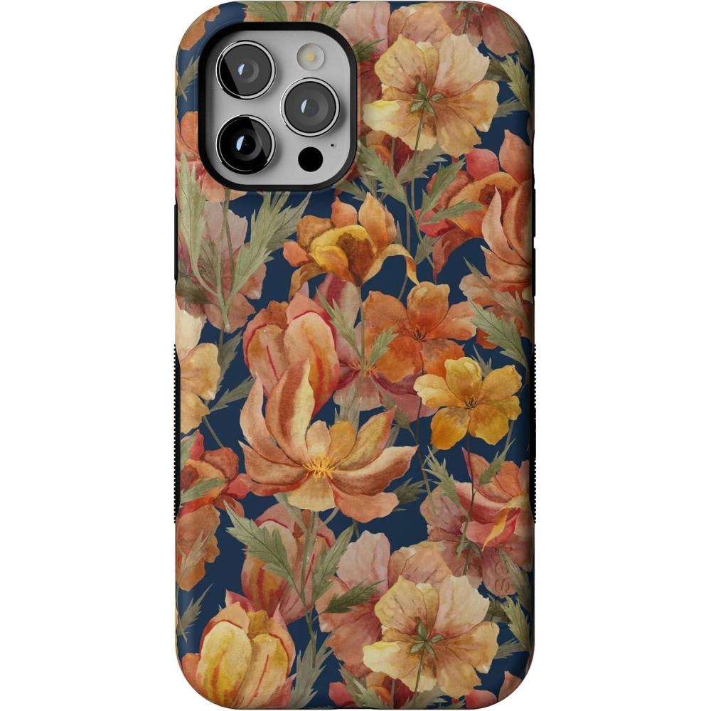 imageCasely iPhone 12 Pro Max Case  Fallen Gold  Antique Floral  Bold Protective Design  MagSafe Compatible Design