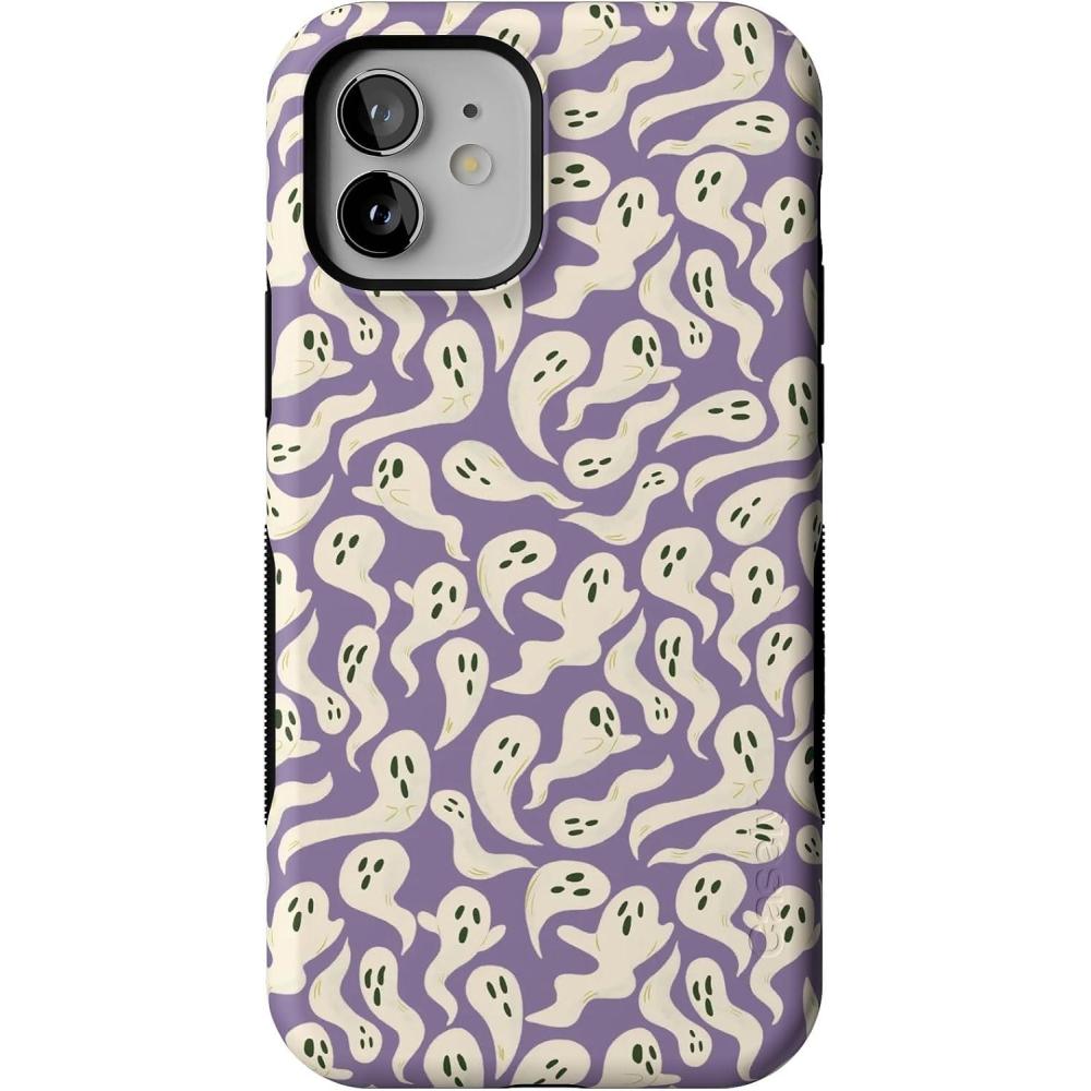 imageCasely iPhone 1212 Pro Case  All Bood Up  Purple Ghost  Bold Protective Design  MagSafe Compatible Design