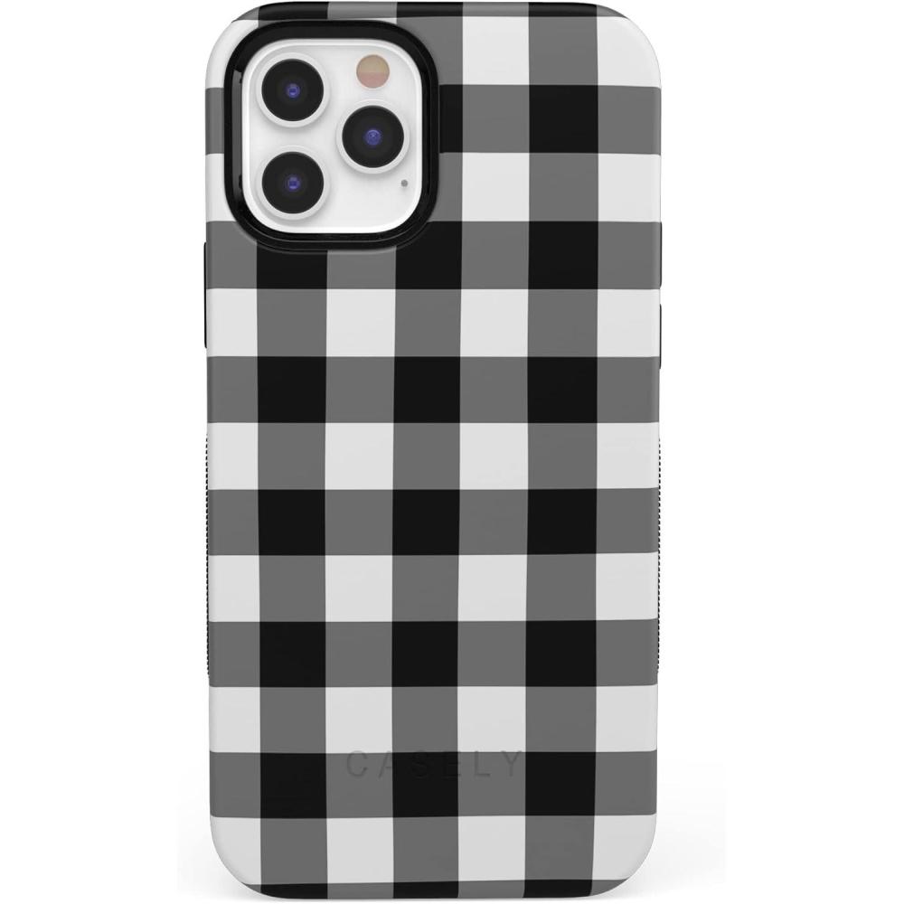 imageCasely iPhone 1212 Pro Case  Check Me Out  Checkerboard  Bold Protective Design  Compatible with MagSafe
