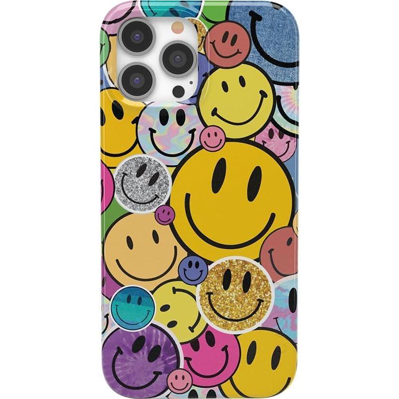 imageCasely iPhone 1212 Pro Case  Deep Sea  Blue Marble  Classic Ultra Slim DesignAll Smiles  Smiley Face Sticker