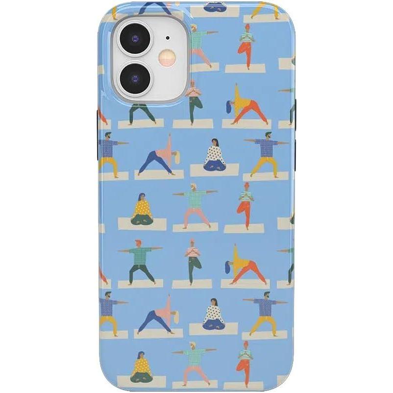 imageCasely iPhone 1212 Pro Case  Deep Sea  Blue Marble  Classic Ultra Slim DesignGo with the Flow  Light Blue Yoga