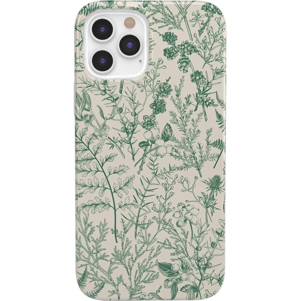 imageCasely iPhone 1212 Pro Case  Deep Sea  Blue Marble  Classic Ultra Slim DesignSage Garden  Green Floral Case