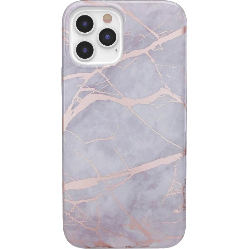 imageCasely iPhone 1212 Pro Case  Deep Sea  Blue Marble  Classic Ultra Slim DesignTouch of Lavender  Lavender  Rose Gold Marble