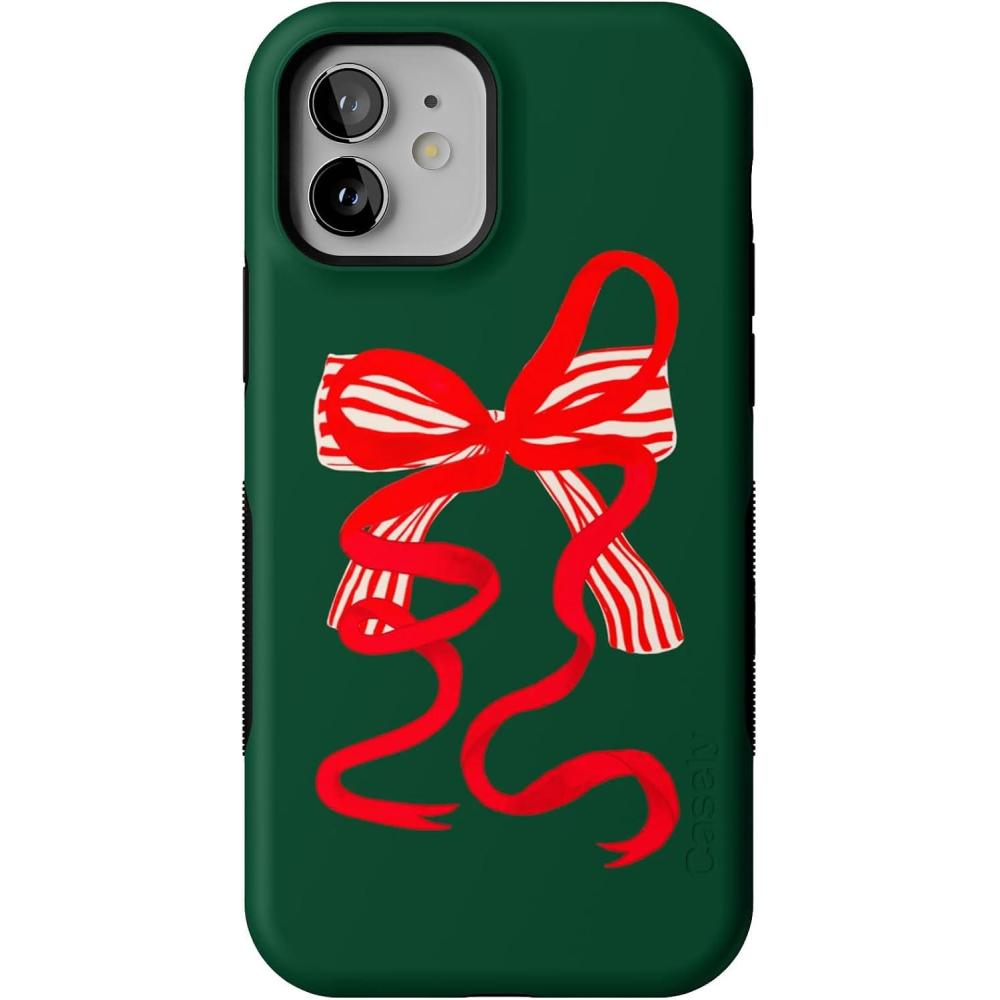imageCasely iPhone 1212 Pro Case  Santas Favorite  Holiday Bow  Bold Protective Design  MagSafe Compatible Design