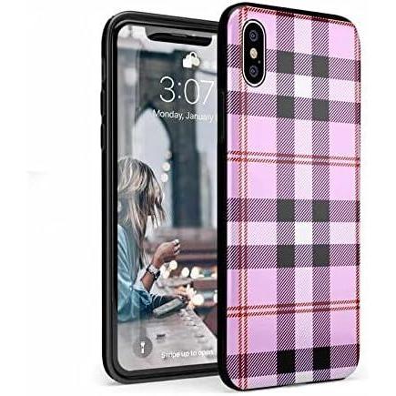 imageCasely iPhone Xs Max Case  Accept The Rose  Blooming Red Rose Floral  Classic Ultra Slim DesignAs if Light Purple Plaid