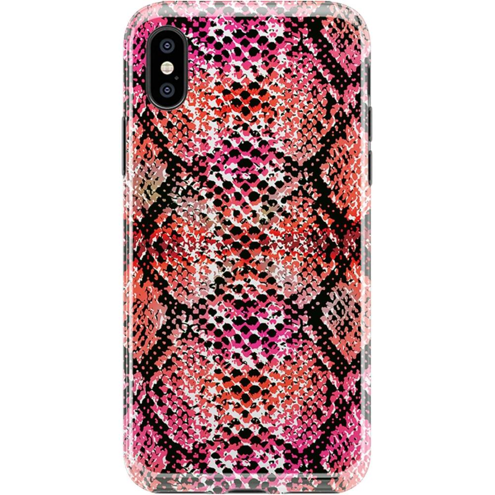 imageCasely iPhone Xs Max Case  Accept The Rose  Blooming Red Rose Floral  Classic Ultra Slim DesignSnake Along Red Snake Skin