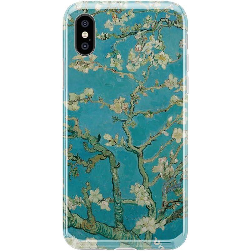imageCasely iPhone Xs Max Case  Accept The Rose  Blooming Red Rose Floral  Classic Ultra Slim DesignVan Gogh  Almond Blossom Floral