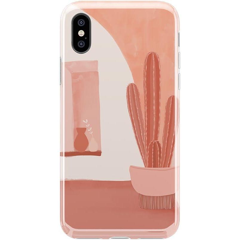 imageCasely iPhone Xs Max Case  Floral Forest  Navy Cherry Blossom Floral  Classic Ultra Slim DesignDesert Daze  Peachy Cactus