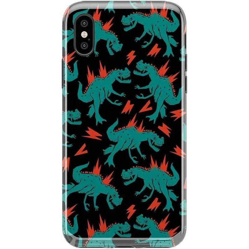 imageCasely iPhone Xs Max Case  Floral Forest  Navy Cherry Blossom Floral  Classic Ultra Slim DesignYoure Dinomite  Green Dinosaur