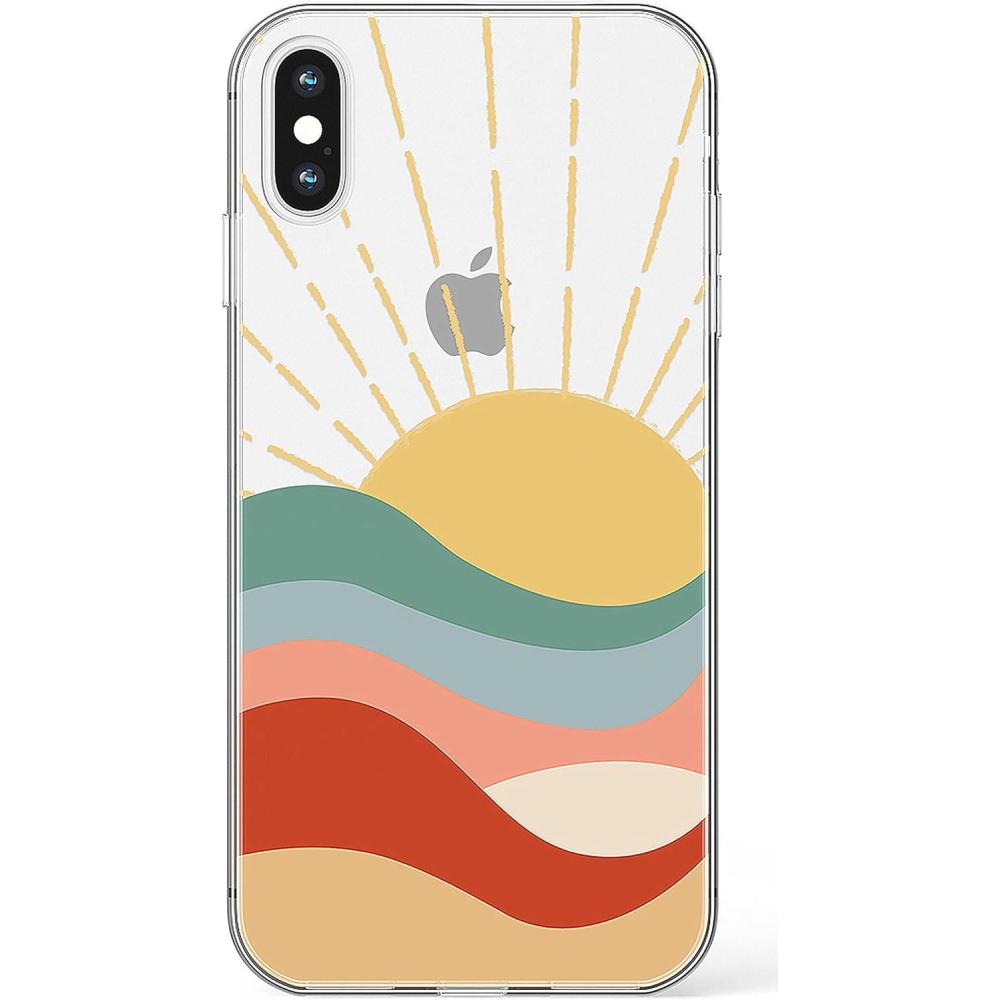 imageCasely iPhone Xs Max Case  Heart Throb  Endless Hearts  Classic Ultra Slim DesignHere Comes the Sun  Colorblock Sunset