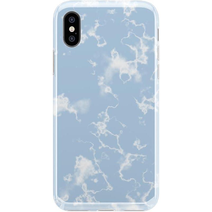 imageCasely iPhone Xs Max Case  Rad Dad  80s Colorblock  Classic Ultra Slim DesignLight Blue Skies Marble Clouds