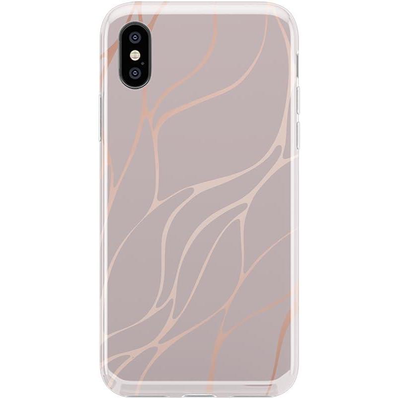 imageCasely iPhone Xs Max Case  Rad Dad  80s Colorblock  Classic Ultra Slim DesignPink and Gold Metallic Waves