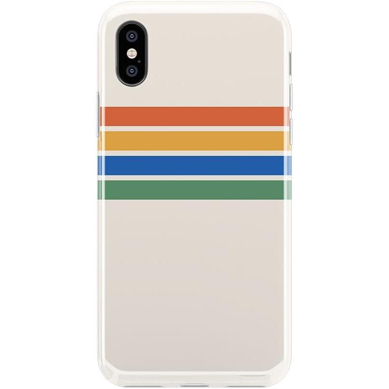 imageCasely iPhone Xs Max Case  Rad Dad  80s Colorblock  Classic Ultra Slim DesignRainbow Stripes Color Block