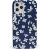 Navy Cherry Blossom Floral