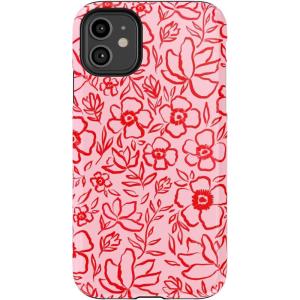 Casely iPhone 11 Case | Cowgirl Canyon | FashionPass x Casely | Essential Slim Dual-Layer Protective Design(Blush Garden | Floral Doodle)