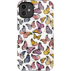 Casely iPhone 11 Case | Cowgirl Canyon | FashionPass x Casely | Essential Slim Dual-Layer Protective Design(Free Spirit | Rainbow Butterfly)