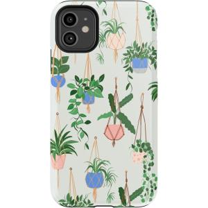 Casely iPhone 11 Case | Cowgirl Canyon | FashionPass x Casely | Essential Slim Dual-Layer Protective Design(Hanging Around | Potted Plants Floral)