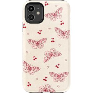 Casely iPhone 11 Case | Cowgirl Canyon | FashionPass x Casely | Essential Slim Dual-Layer Protective Design(Heart Flutters | Butterfly)