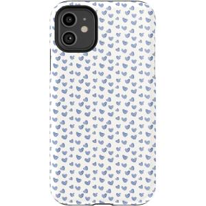 Casely iPhone 11 Case | Cowgirl Canyon | FashionPass x Casely | Essential Slim Dual-Layer Protective Design(Lovebug | Blue Hearts)