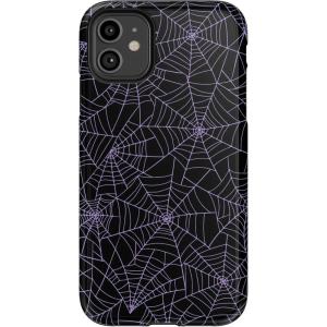 Casely iPhone 11 Case | Cowgirl Canyon | FashionPass x Casely | Essential Slim Dual-Layer Protective Design(Midnight Web | Spider Web)