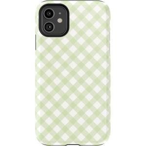 Casely iPhone 11 Case | Cowgirl Canyon | FashionPass x Casely | Essential Slim Dual-Layer Protective Design(Mint Lattice | Sunday Best)