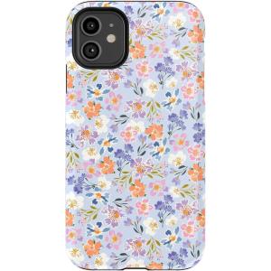 Casely iPhone 11 Case | Cowgirl Canyon | FashionPass x Casely | Essential Slim Dual-Layer Protective Design(Poppy Meadows | Pastel Floral)