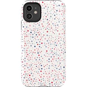 Casely iPhone 11 Case | Cowgirl Canyon | FashionPass x Casely | Essential Slim Dual-Layer Protective Design(Seeing Stars | Red  White & Blue)