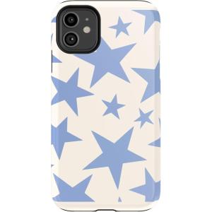 Casely iPhone 11 Case | Cowgirl Canyon | FashionPass x Casely | Essential Slim Dual-Layer Protective Design(Stars Align | Blue & White Stars)