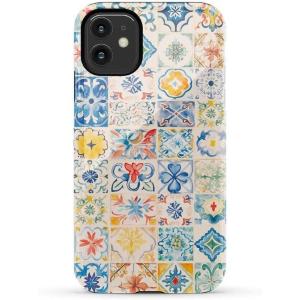 Casely iPhone 11 Case | Cowgirl Canyon | FashionPass x Casely | Essential Slim Dual-Layer Protective Design(Tuscan Tiles | Dolce Vita)
