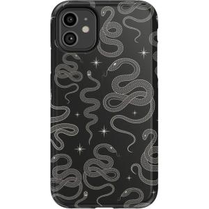 Casely iPhone 11 Case | Cowgirl Canyon | FashionPass x Casely | Essential Slim Dual-Layer Protective Design(We’re Ready For It | Black Serpent)