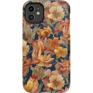 Casely iPhone 11 Case | Fallen Gold | Antique Floral | Essential Slim Dual-Layer Protective Design