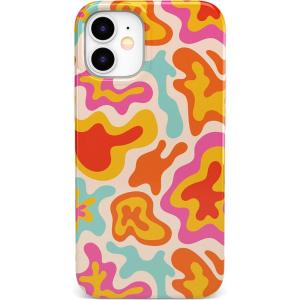 Casely iPhone 11 Case | Into The Wild | Black Leopard | Classic Ultra Slim Design(Tropical Color Splash | Abstract Retro)