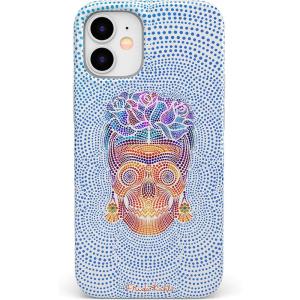 Casely iPhone 11 Case | Into The Wild | Black Leopard | Classic Ultra Slim Design(Vida y Muerte | Frida Kahlo Dotted Skull)