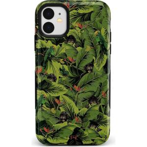 Casely iPhone 11 Case | Rose to Fame | Blue & White Floral | Bold Protective Design(Frida Kahlo | Sneaky Monkeys | Jungle Floral)